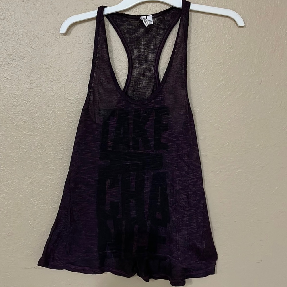Purple hang ten purple tank top size medium